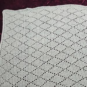 Crochet Patterned Baby Blanket